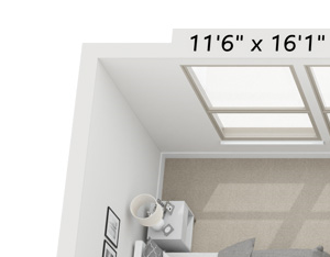 1 bedroom floor plan | Presidential Towers Chicago IL